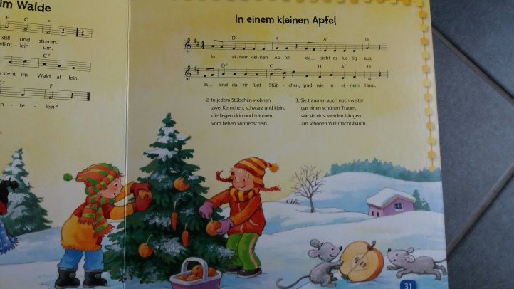 in einem kleinen Apfel
