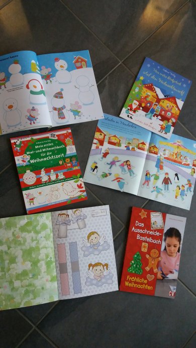 Sticker und Mitmachbücher Weihnachten