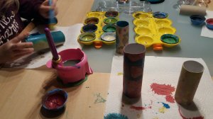 Sterne aus Klorollen