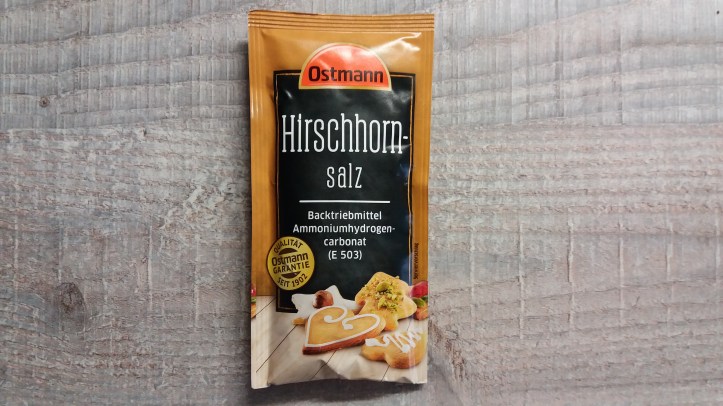 Hirschhornsalz für Lebkuchen