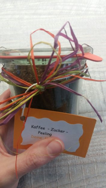 Kaffee Zucker Peeling