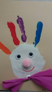 Clowns aus Handabdrücken