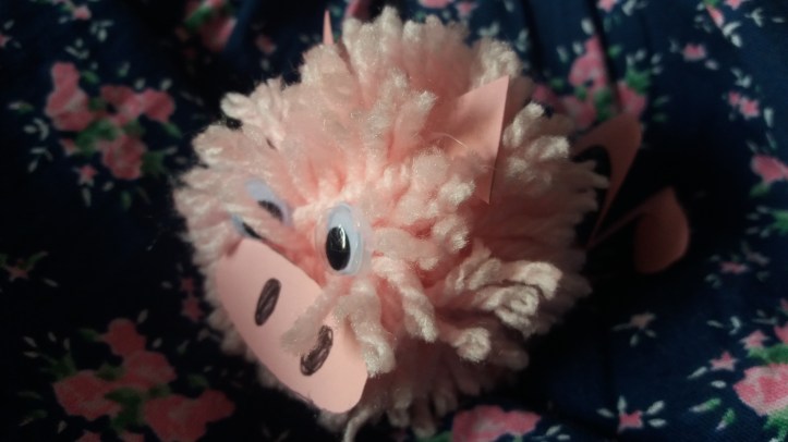 Schweinchen aus Wolle basteln