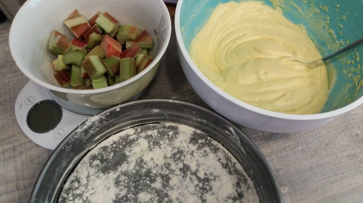 Rhabarber-Baiserkuchen