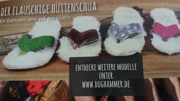 flauschiger Hüttenschuh Doghammer,  foto: Doghammer