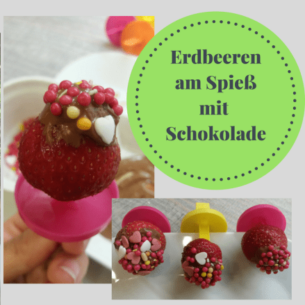 Erdbeeren am Spieß