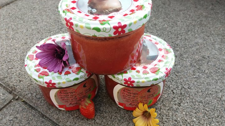 Marmelade mit Foto Etiketten