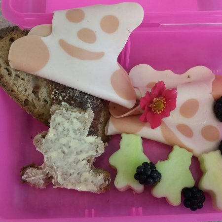 Bärchen Geflügelwurst von Reinert für die Lunchbox