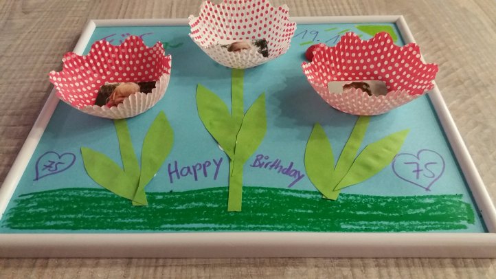 Blumenbilder aus Muffinformen