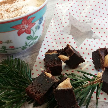 Brownie mit Marshmallows