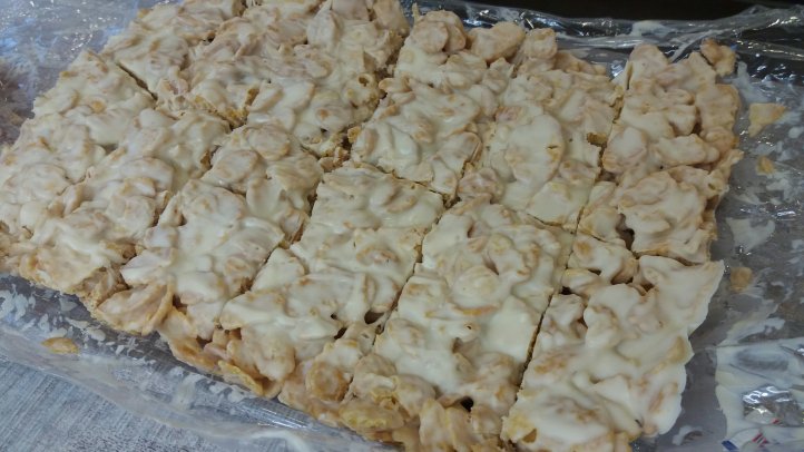 Rentiere aus Cornflakes und Schokolade