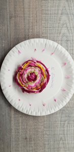 Webrahmen aus Pappteller selber machen