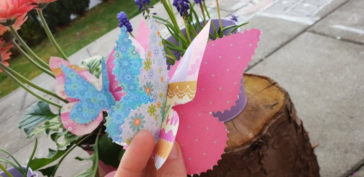 3-D-Karten selber basteln Schmetterlinge