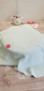 Torte mit Fondant eindecken