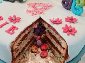 Einhorntorte-Pinatatorte