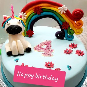 Einhorntorte-Pinatatorte