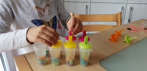 Regenbogen-Eis selber machen