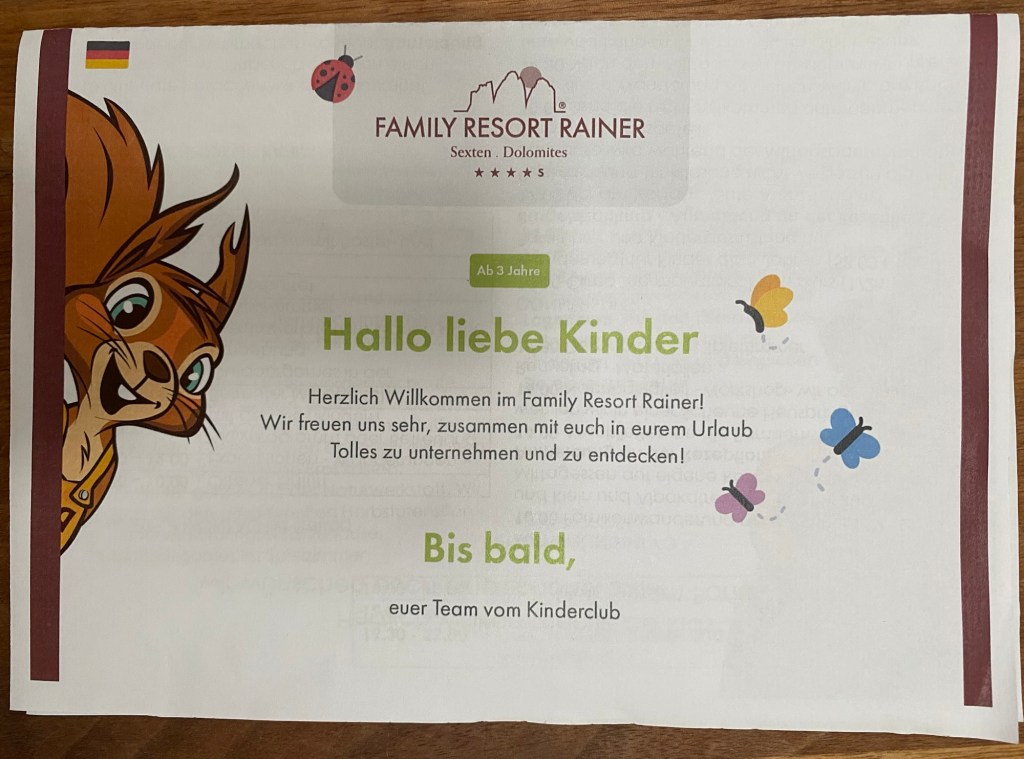 Kinderprogramm Family Resort Rainer